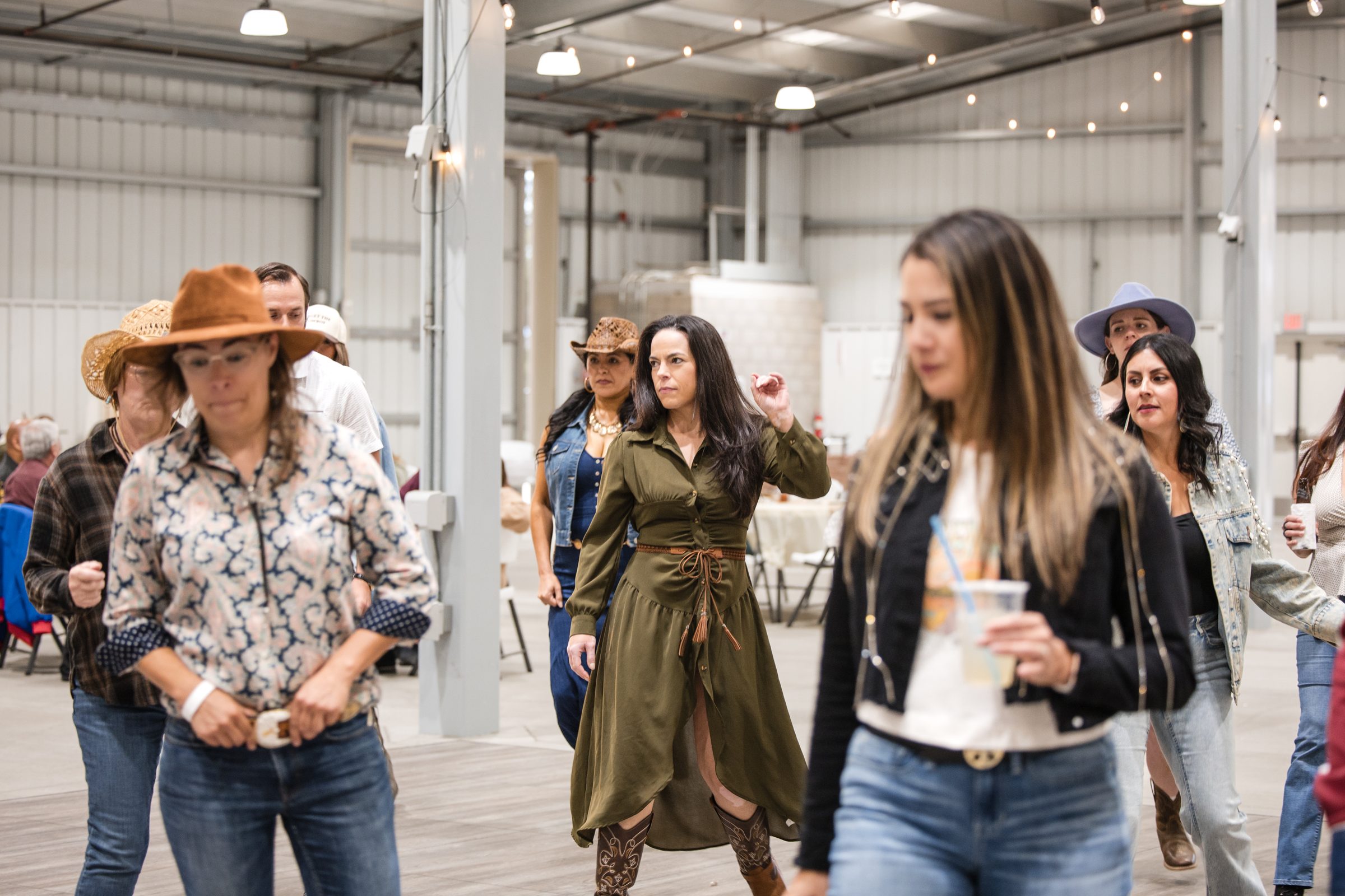 Line dancing corporate event entertainment photography Inland Empire
